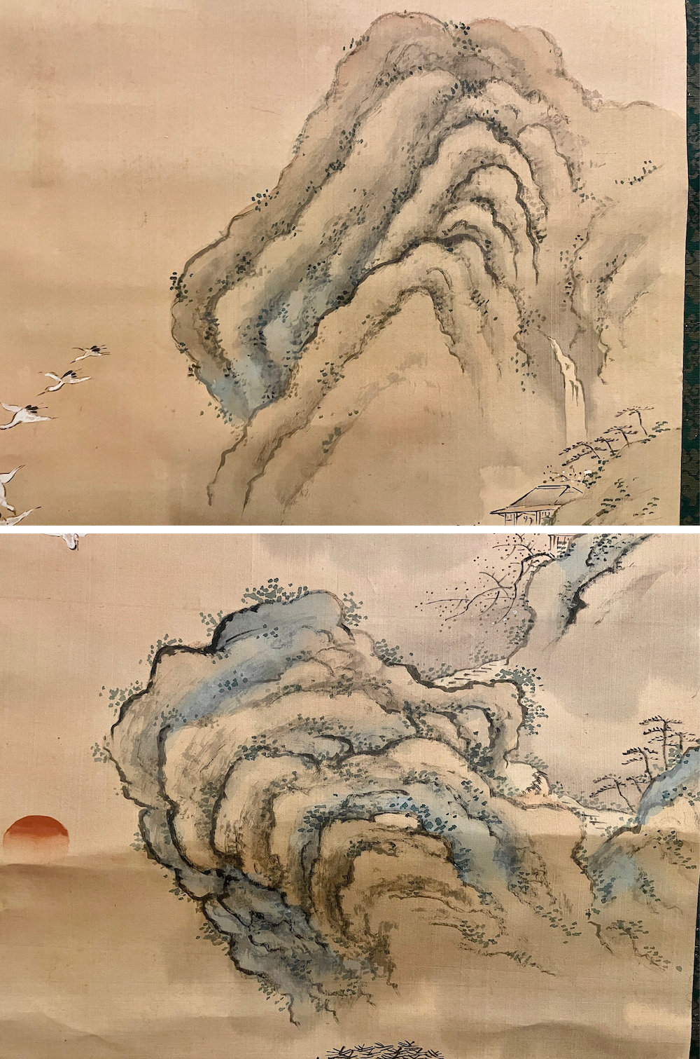 中島来章自筆「瀧之図」江戸後期 - 絵画/タペストリ